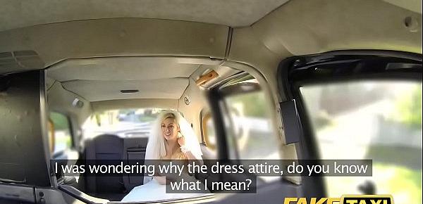  Fake Taxi bride to be runs away from her wedding
